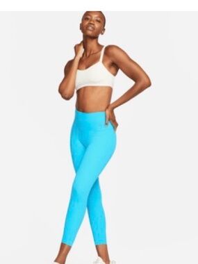 Women's Nike Zenvy High-Rise Leggings (7/8) - Baltic Blue (xs/0-2)